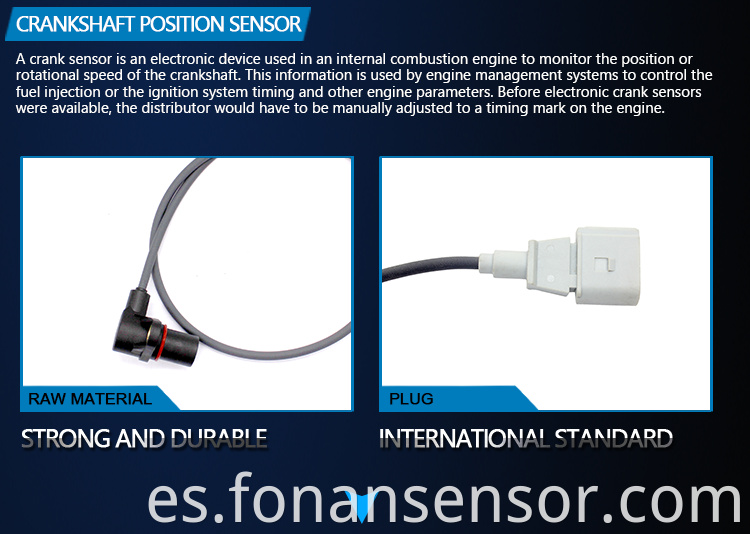 Sensor de posición de cigüeñal CKP para SKODA 06A906433G 06A906433L